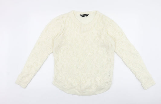Womens UK Size 12 Dorothy Perkins Ivory Pullover Jumper