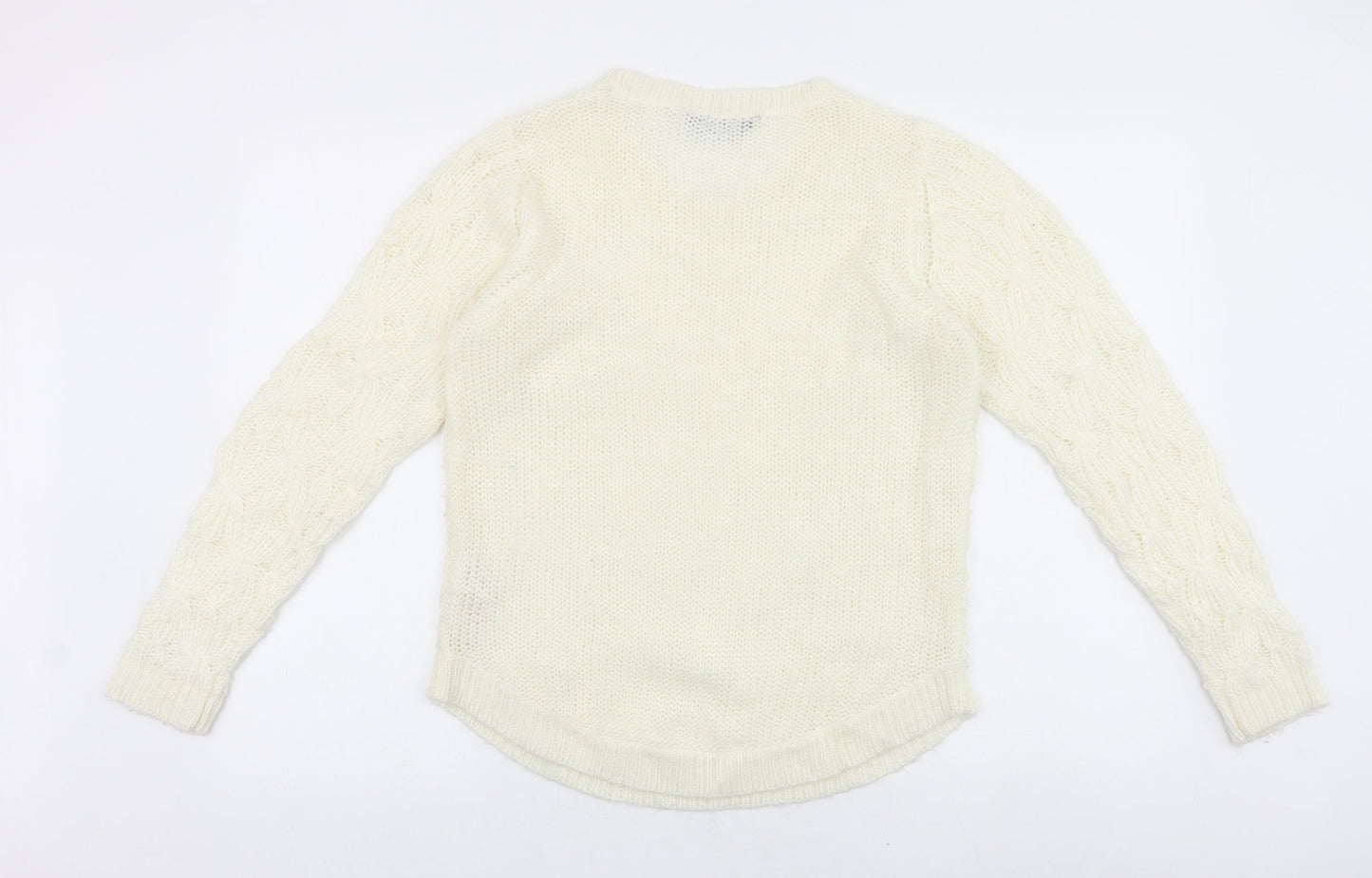 Womens UK Size 12 Dorothy Perkins Ivory Pullover Jumper