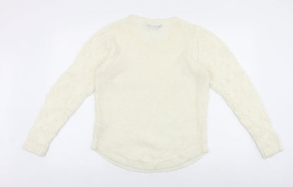 Womens UK Size 12 Dorothy Perkins Ivory Pullover Jumper