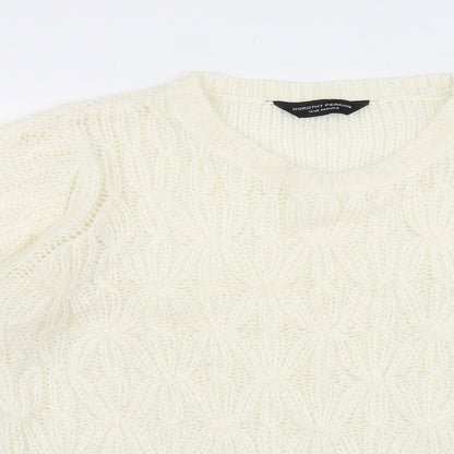 Womens UK Size 12 Dorothy Perkins Ivory Pullover Jumper