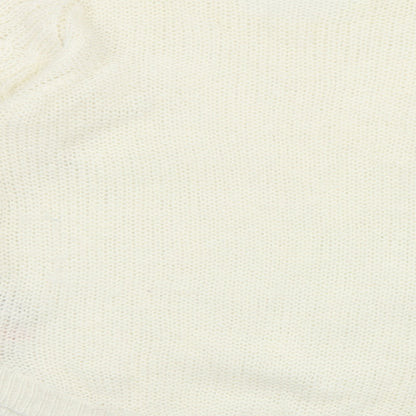 Womens UK Size 12 Dorothy Perkins Ivory Pullover Jumper