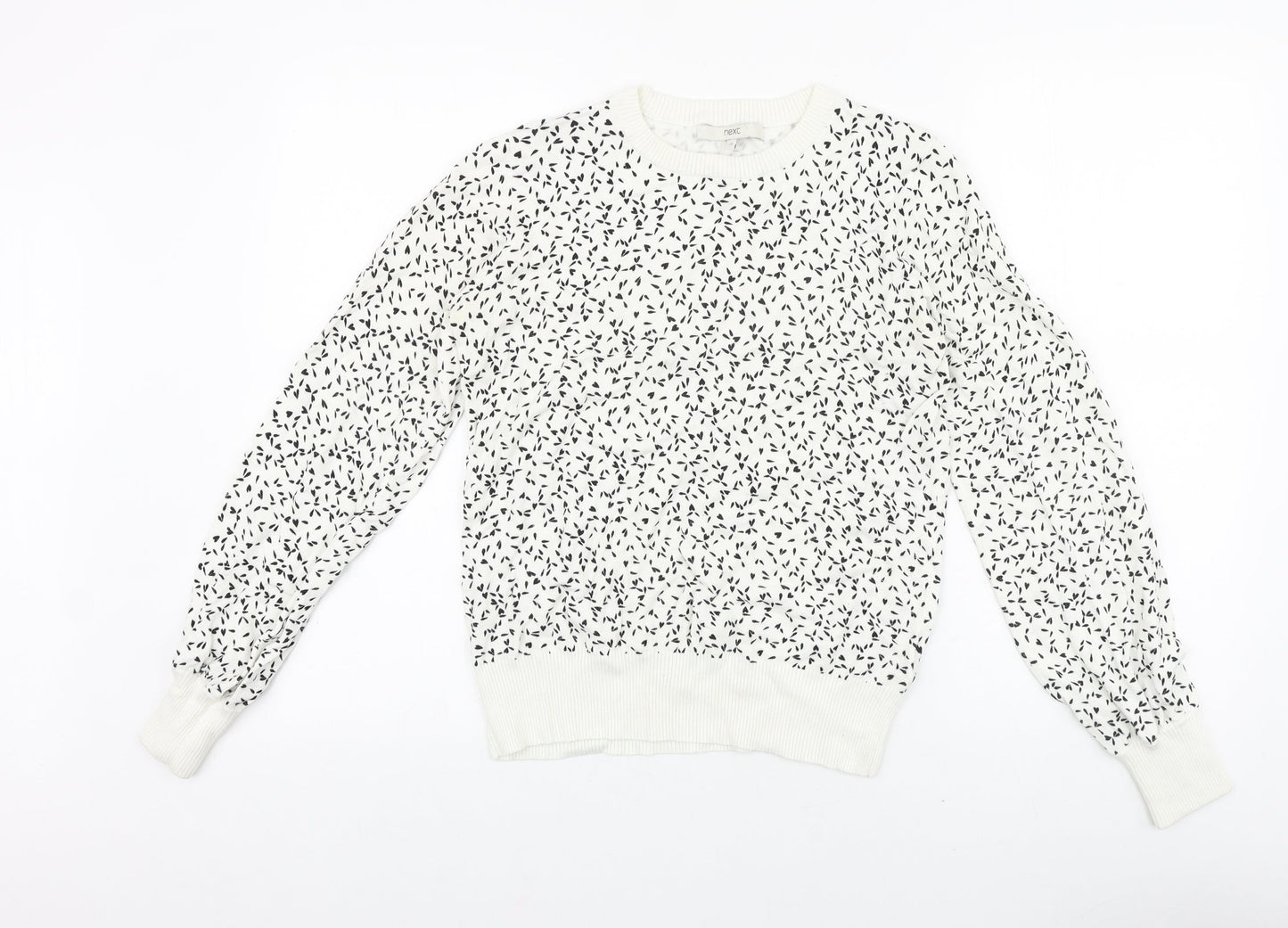 Womens UK Size 10 NEXT White Pullover Jumper