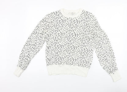 Womens UK Size 10 NEXT White Pullover Jumper