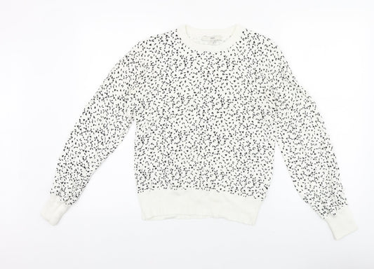 Womens UK Size 10 NEXT White Pullover Jumper