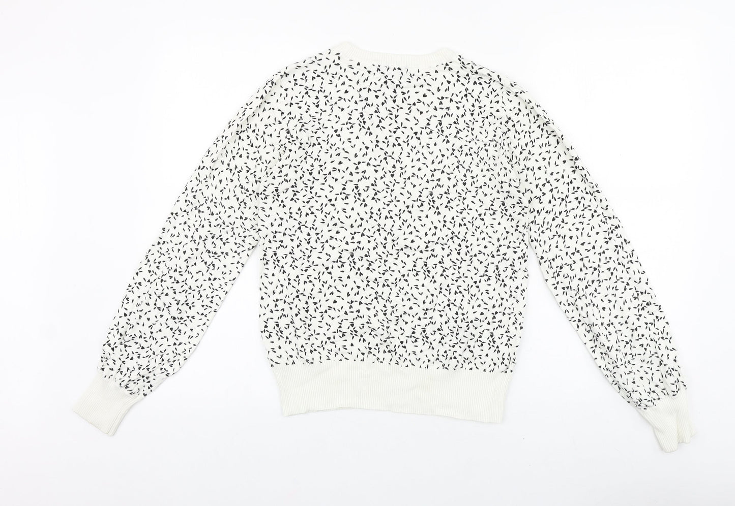Womens UK Size 10 NEXT White Pullover Jumper