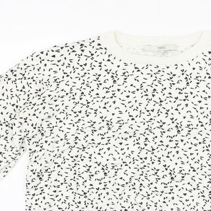 Womens UK Size 10 NEXT White Pullover Jumper