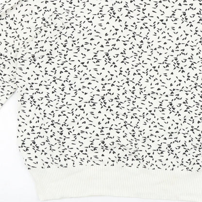 Womens UK Size 10 NEXT White Pullover Jumper