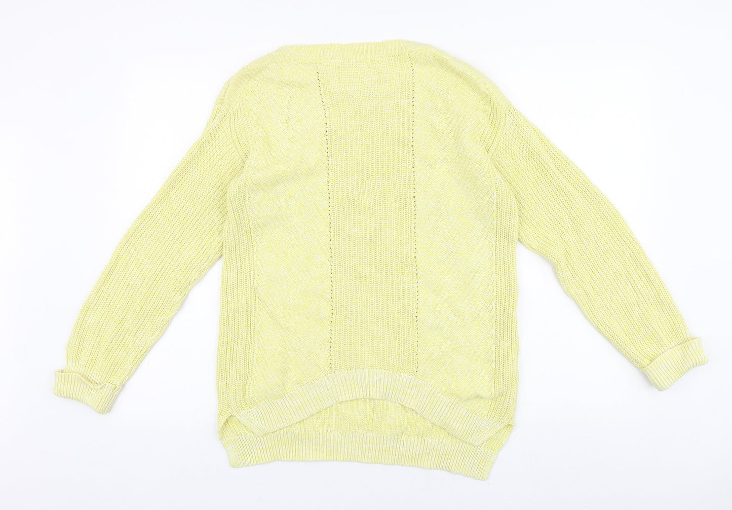 Womens UK Size S Marks and Spencer Yellow Pullover Jumper
