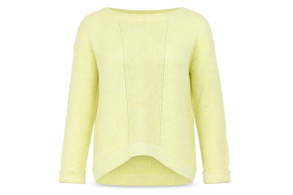 Womens UK Size S Marks and Spencer Yellow Pullover Jumper