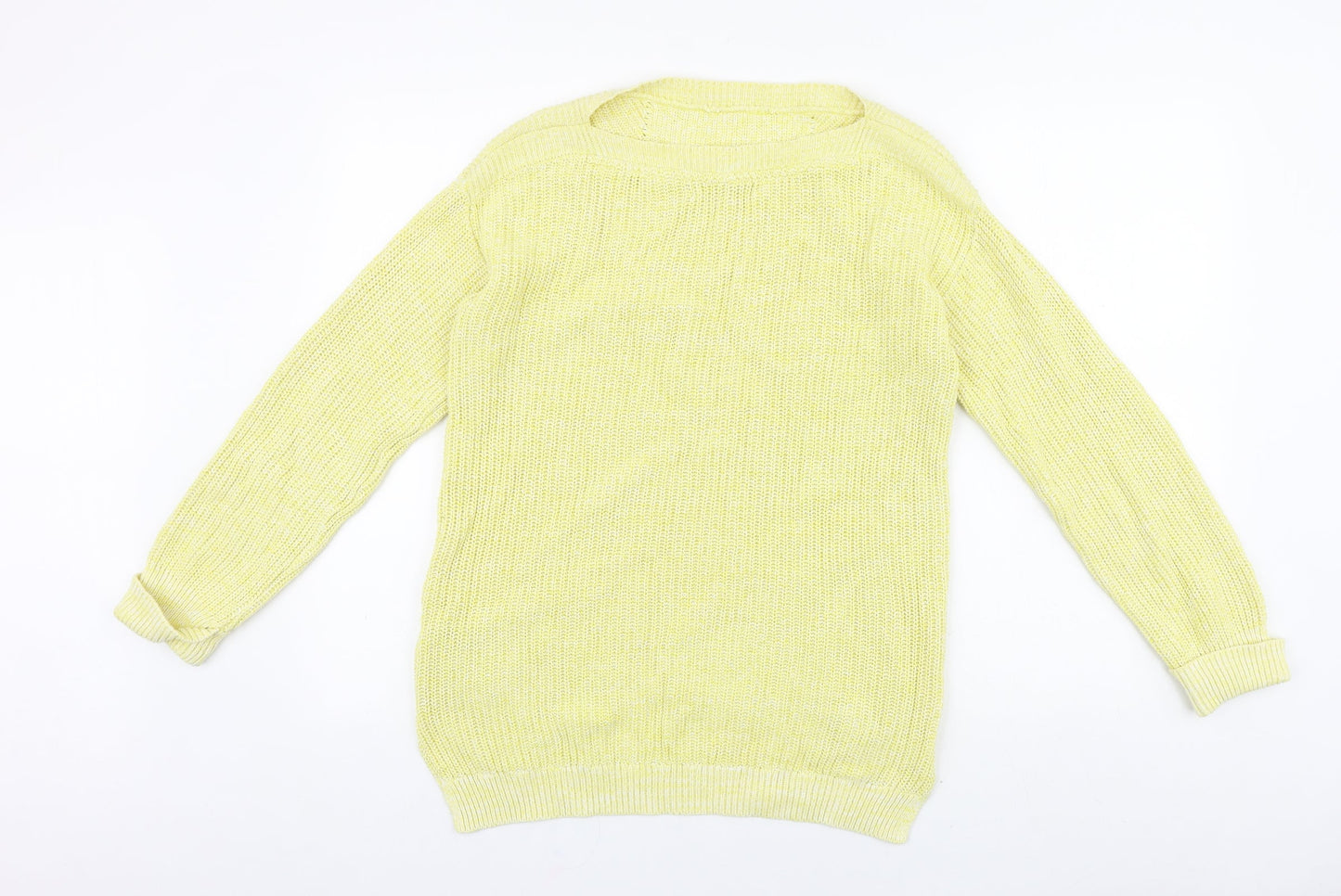 Womens UK Size S Marks and Spencer Yellow Pullover Jumper