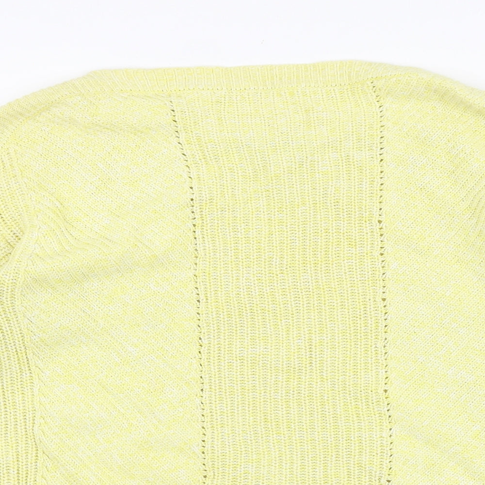 Womens UK Size S Marks and Spencer Yellow Pullover Jumper