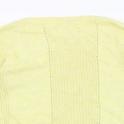 Womens UK Size S Marks and Spencer Yellow Pullover Jumper