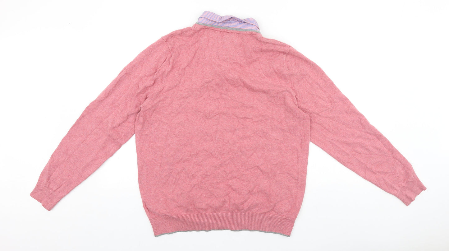 Womens UK Size M Marks and Spencer Pink Pullover Jumper
