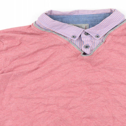 Womens UK Size M Marks and Spencer Pink Pullover Jumper