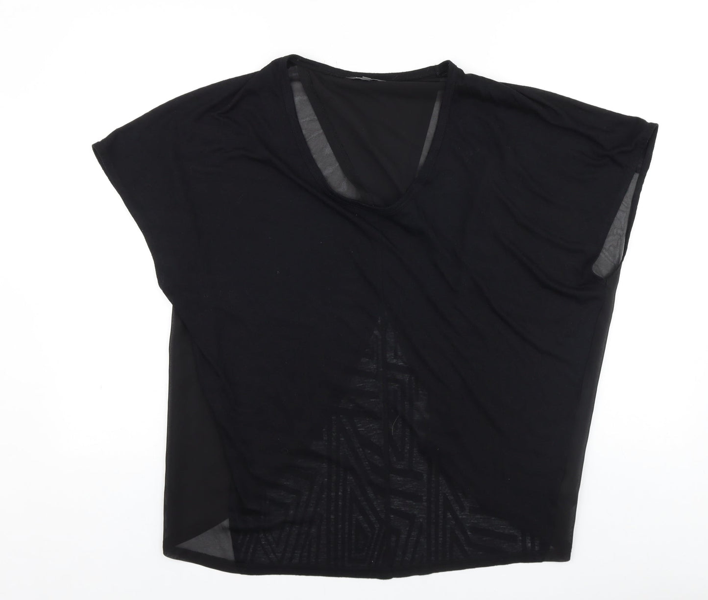 Womens UK Size 12 Limited collection Black Basic T-Shirt