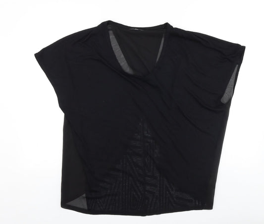 Womens UK Size 12 Limited collection Black Basic T-Shirt