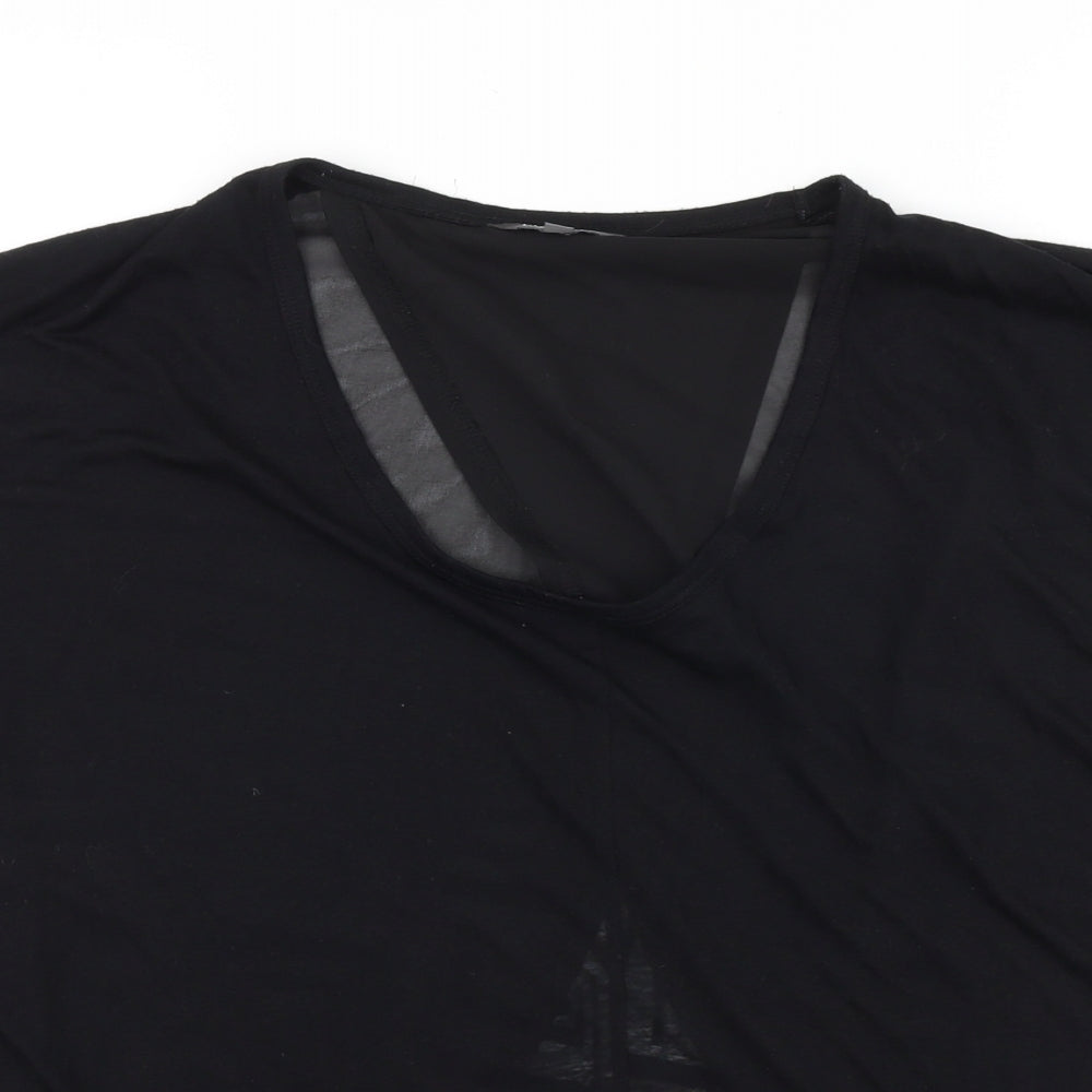 Womens UK Size 12 Limited collection Black Basic T-Shirt
