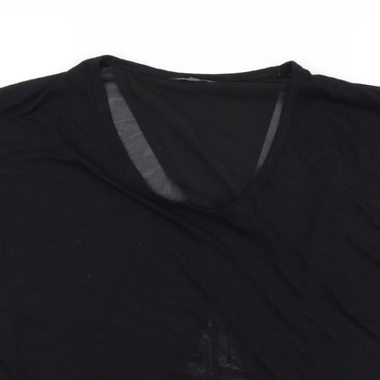 Womens UK Size 12 Limited collection Black Basic T-Shirt