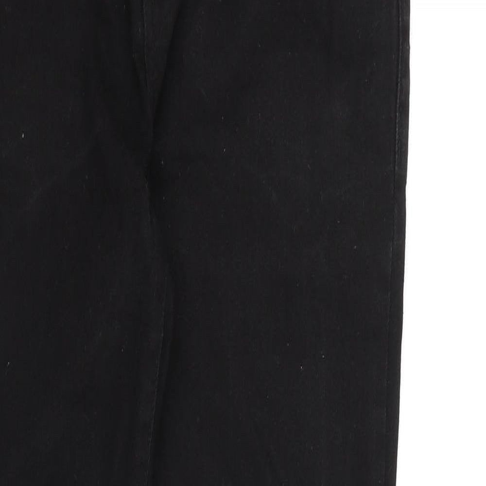 London Denim Womens Black Cotton Skinny Jeans Size 32 in L32 in Regular Zip