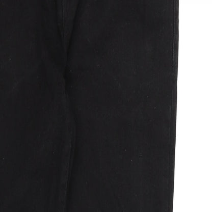 London Denim Womens Black Cotton Skinny Jeans Size 32 in L32 in Regular Zip