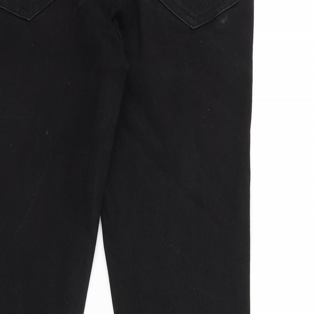 London Denim Womens Black Cotton Skinny Jeans Size 32 in L32 in Regular Zip