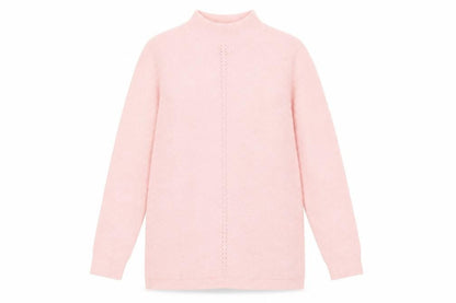 Womens UK Size 10 M&Co Pink Pullover Jumper