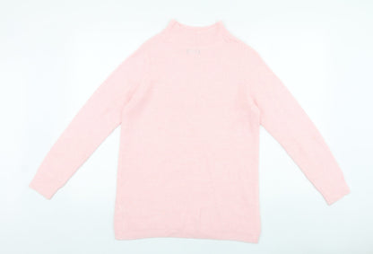 Womens UK Size 10 M&Co Pink Pullover Jumper