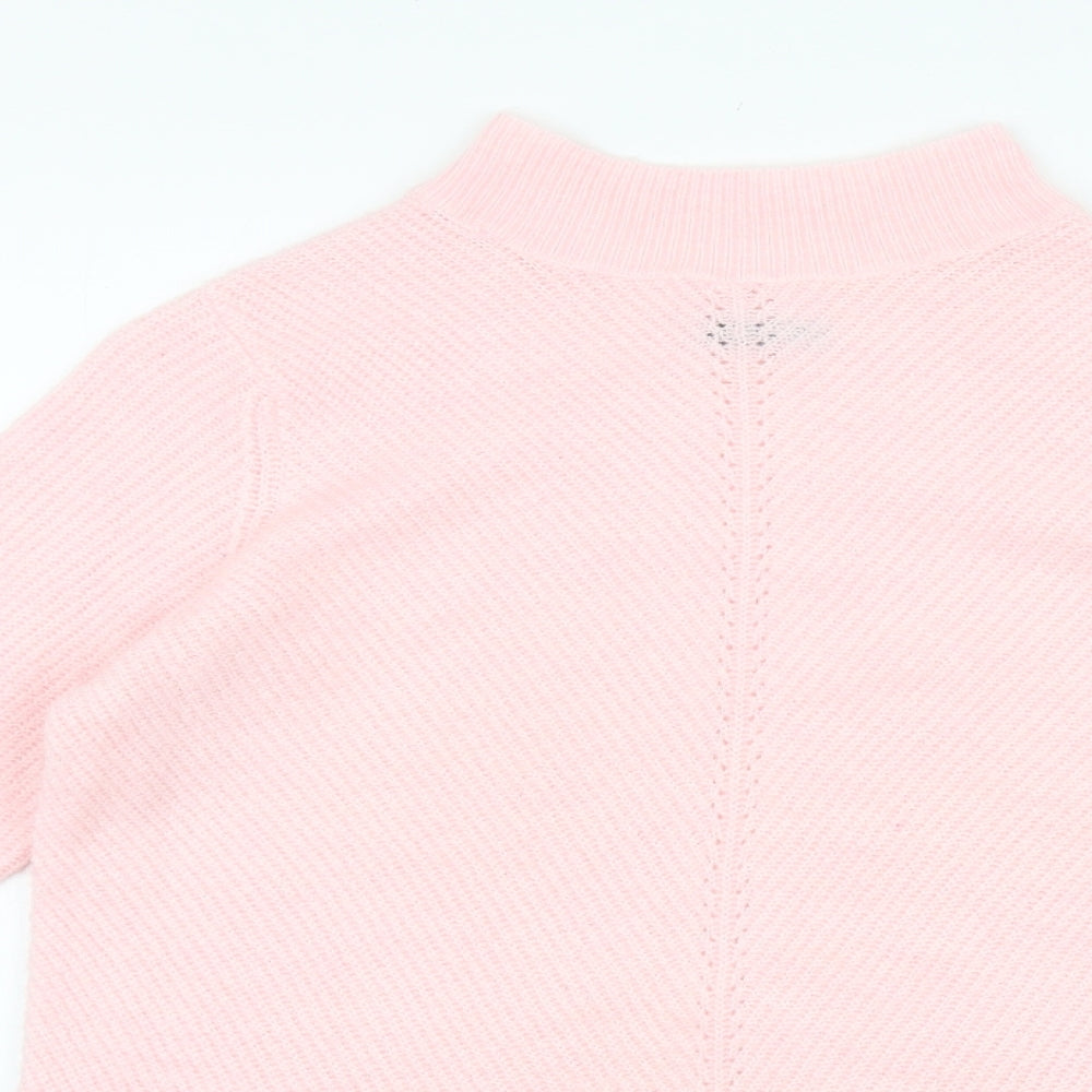 Womens UK Size 10 M&Co Pink Pullover Jumper