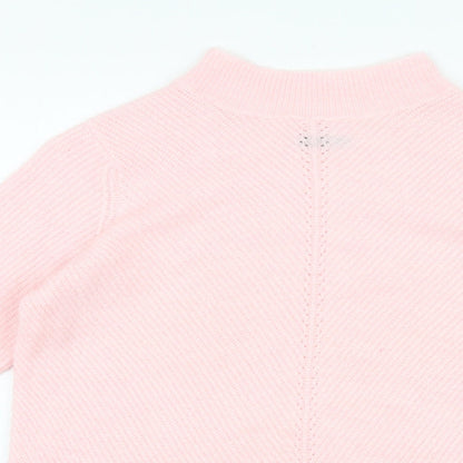 Womens UK Size 10 M&Co Pink Pullover Jumper
