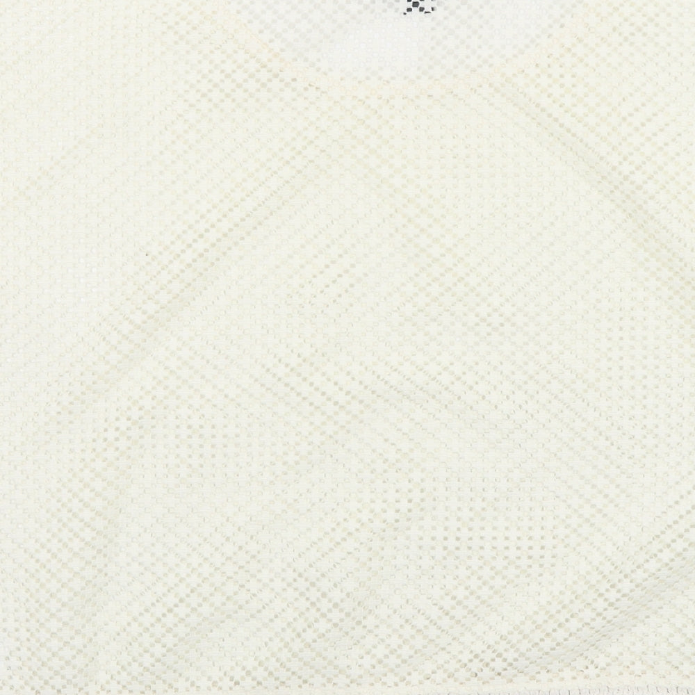 Womens UK Size XL ESMARA Ivory Cropped T-Shirt