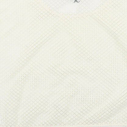 Womens UK Size XL ESMARA Ivory Cropped T-Shirt