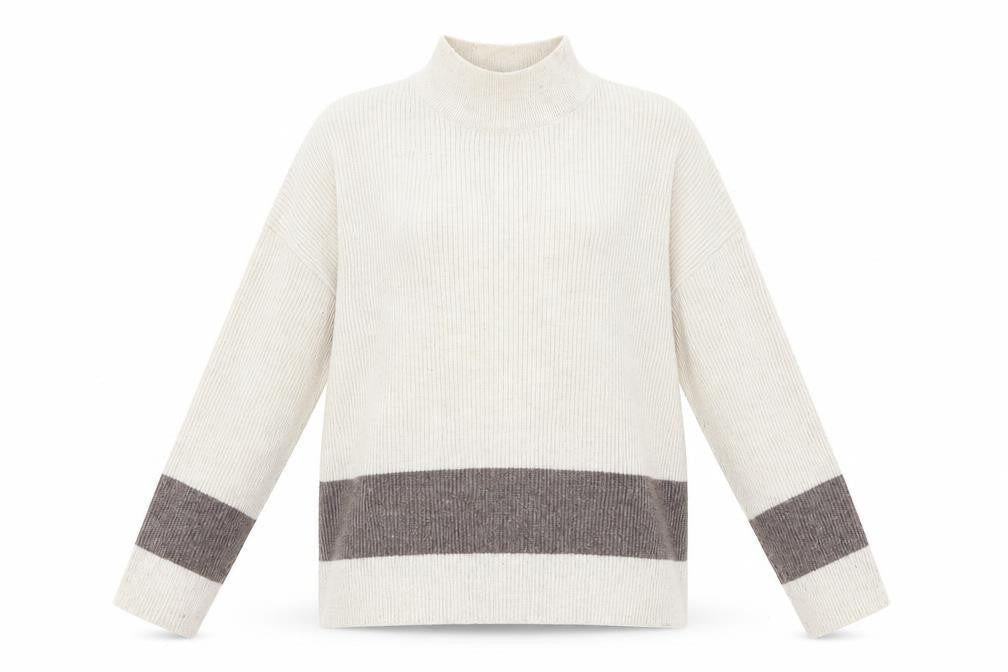 Womens UK Size M Jaqueline De Yong Beige Pullover Jumper