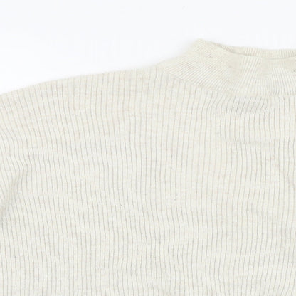 Womens UK Size M Jaqueline De Yong Beige Pullover Jumper