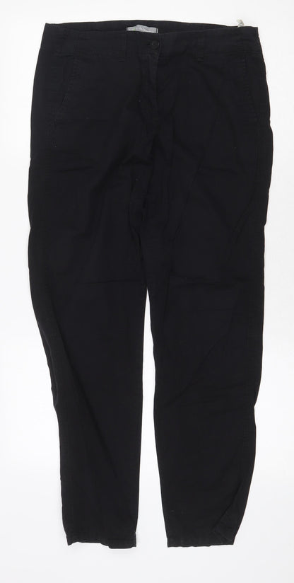 Womens UK Size 10 Marks and Spencer Regular Fit  Black Trousers