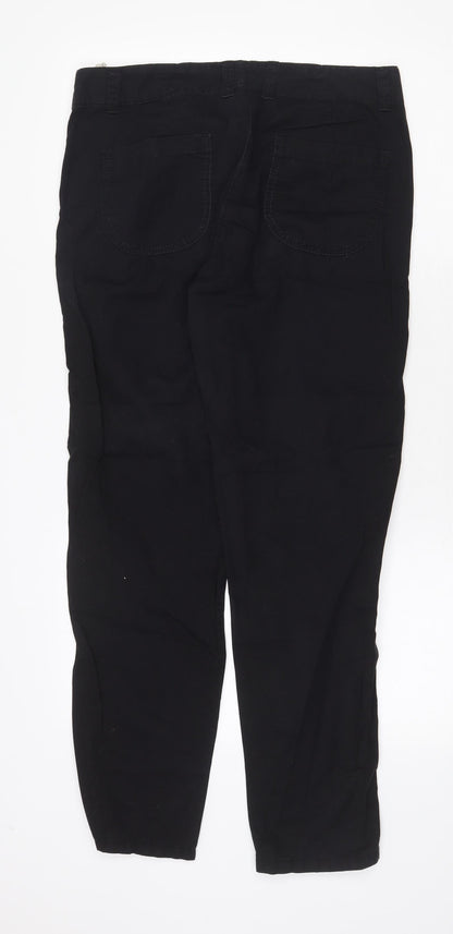 Womens UK Size 10 Marks and Spencer Regular Fit  Black Trousers