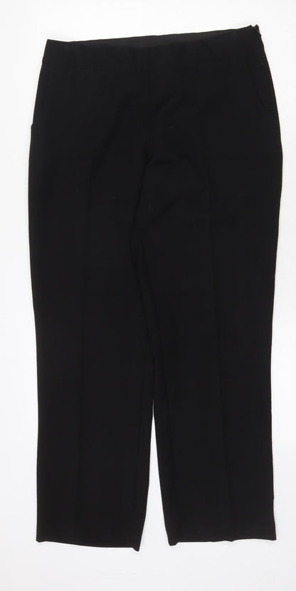Womens UK Size 12 Annabelle Regular Fit  Black Trousers