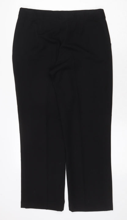 Womens UK Size 12 Annabelle Regular Fit  Black Trousers