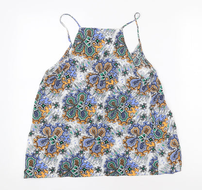 Womens UK Size 10 Warehouse Multicoloured Basic Tank