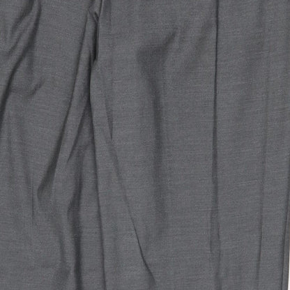 Primark Mens Grey Polyester Trousers Size 38 in Regular Zip