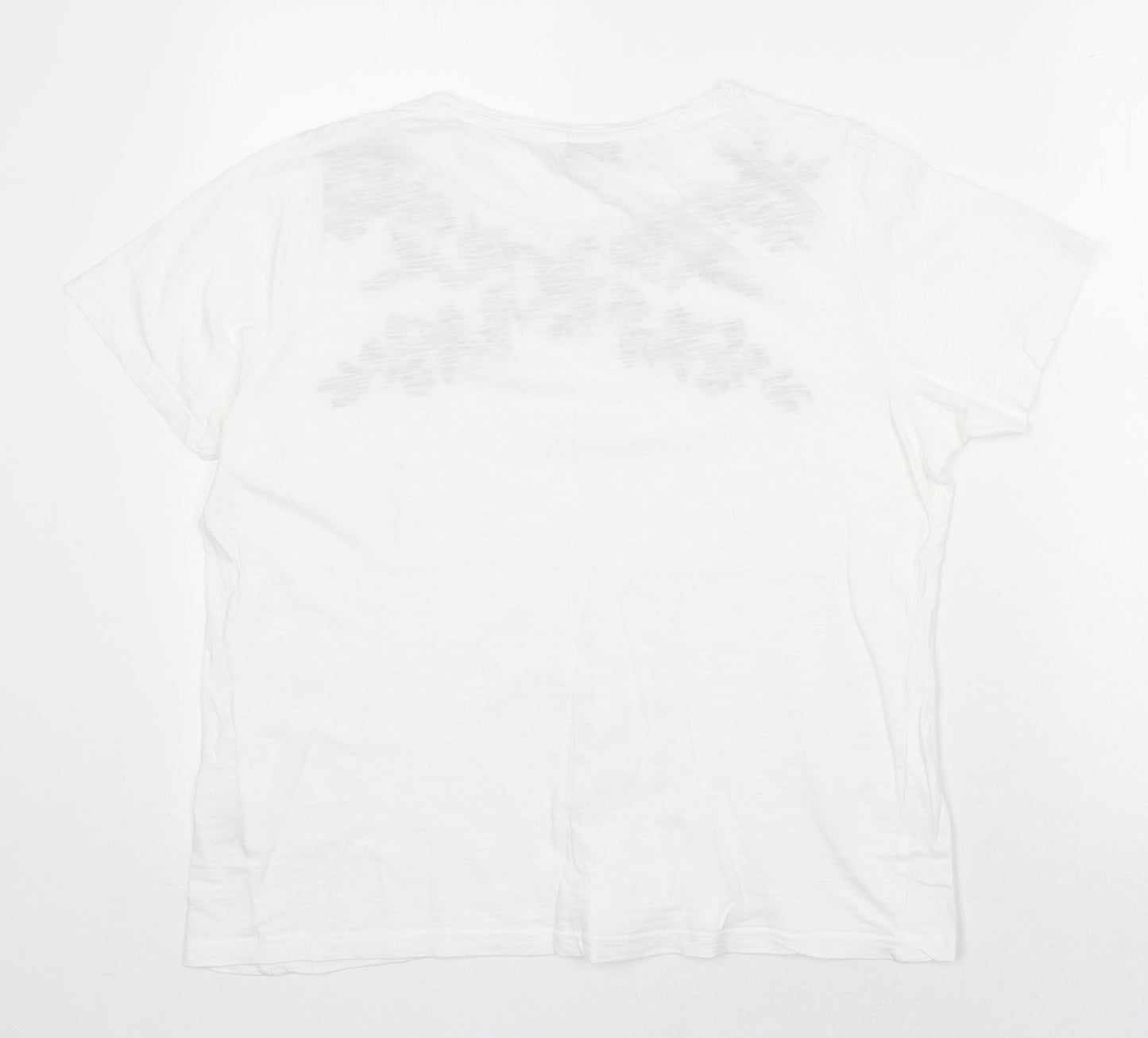 Womens UK Size M EWM White Basic T-Shirt