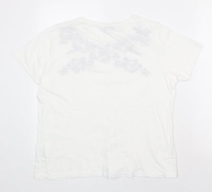 Womens UK Size M EWM White Basic T-Shirt