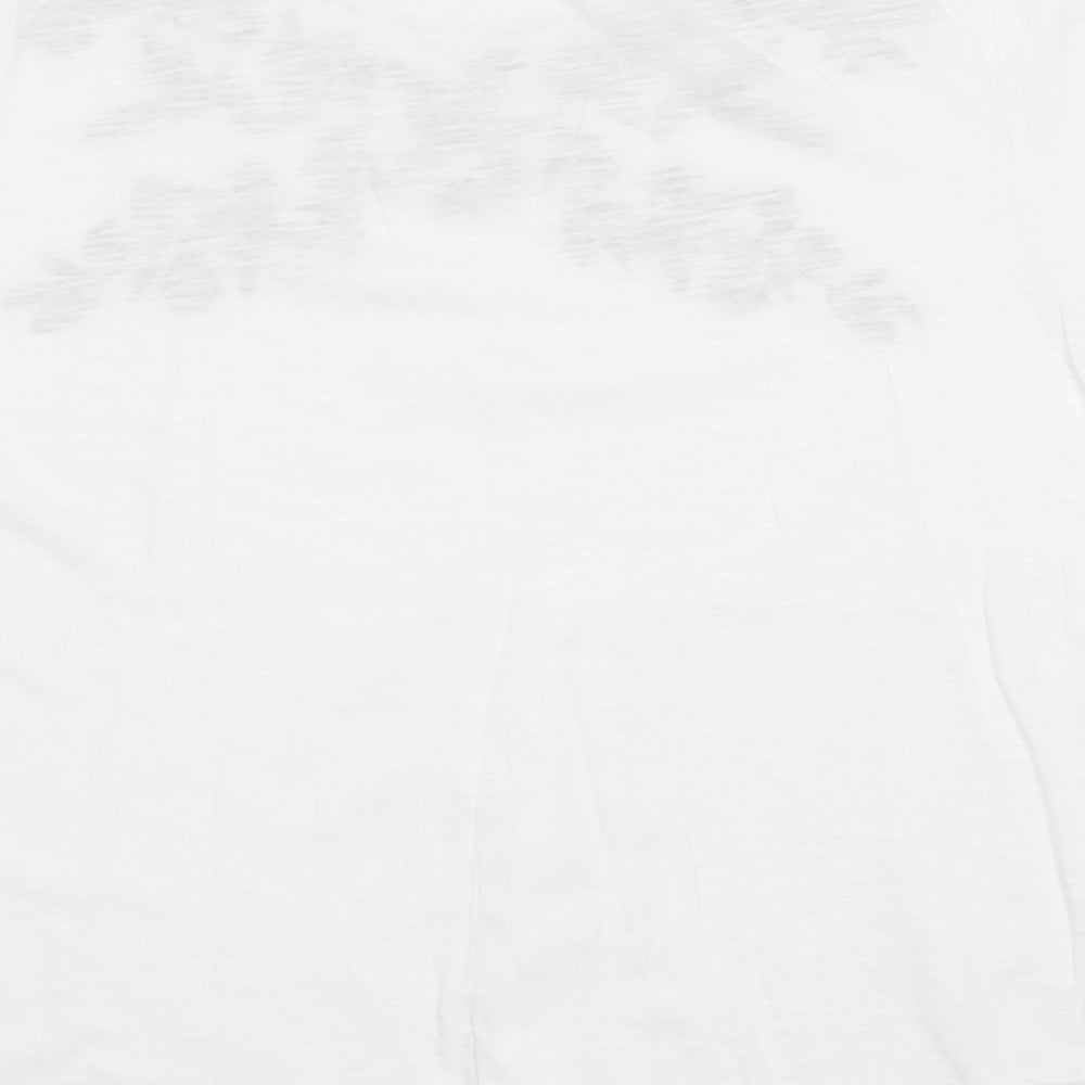 Womens UK Size M EWM White Basic T-Shirt