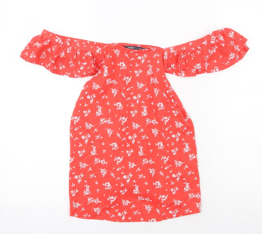 Womens UK Size 8 Marks and Spencer Red Basic Blouse
