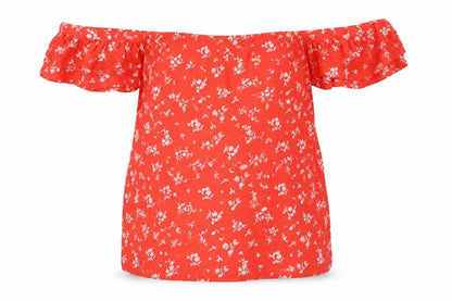 Womens UK Size 8 Marks and Spencer Red Basic Blouse