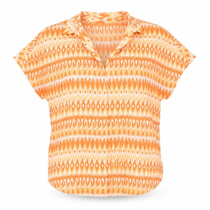 Womens UK Size 8 Marks and Spencer Orange Basic Blouse