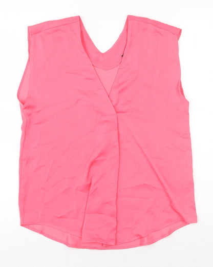Womens UK Size 6 Marks and Spencer Pink Basic Tank
