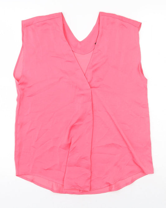 Womens UK Size 6 Marks and Spencer Pink Basic Tank