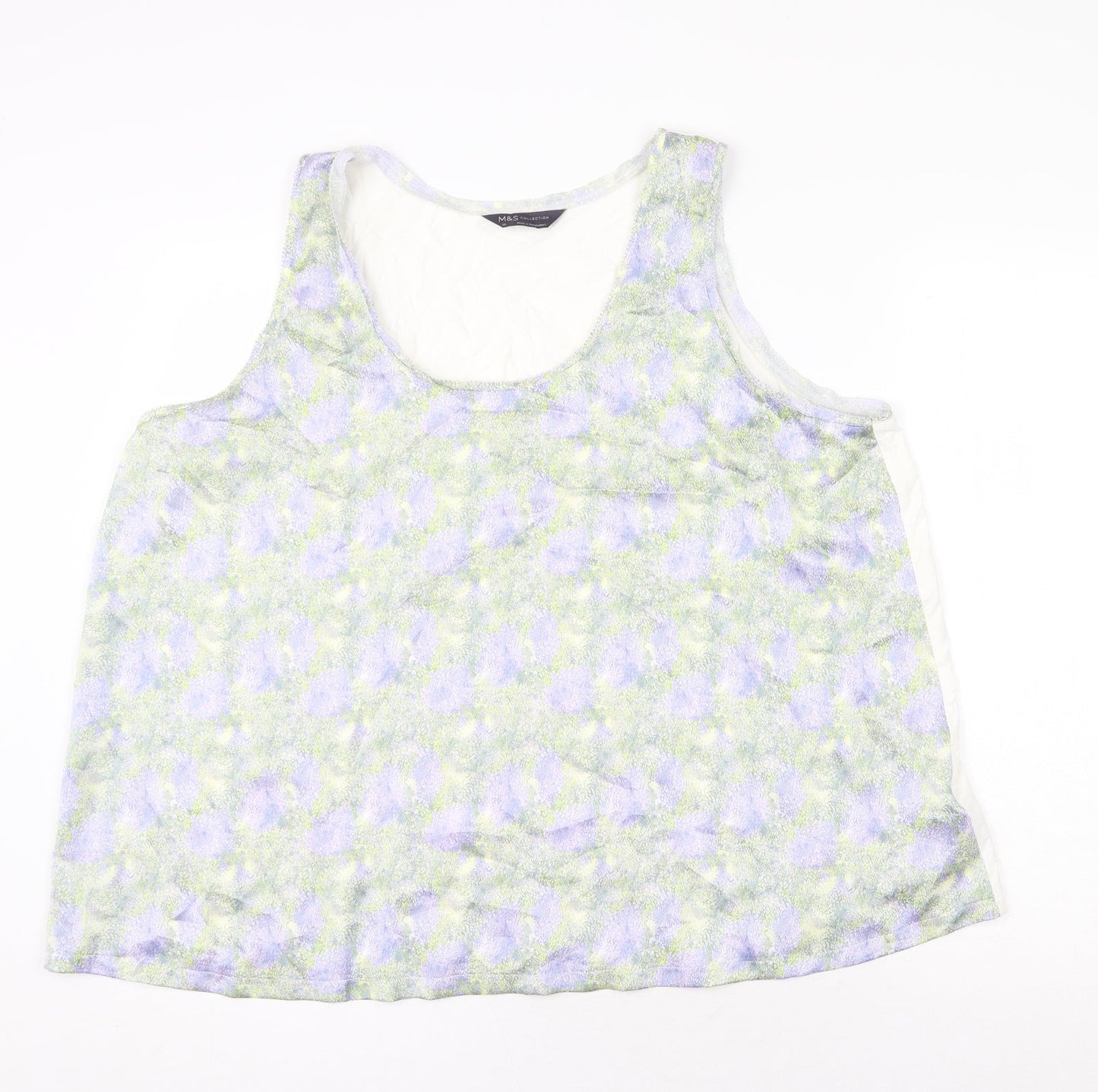 Womens UK Size 20 Marks and Spencer Multicoloured Basic Tank
