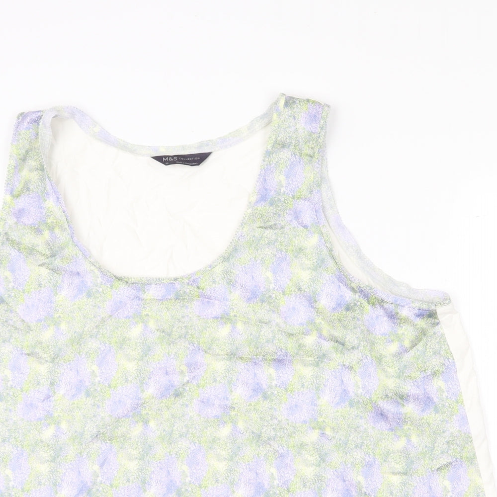 Womens UK Size 20 Marks and Spencer Multicoloured Basic Tank