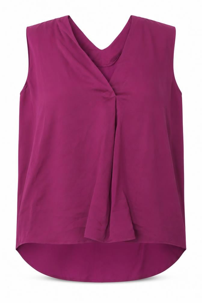 Womens UK Size 22 Marks and Spencer Purple Basic Blouse
